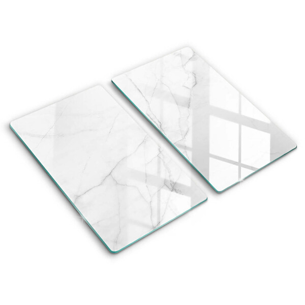 Glass chopping board Marble stone background