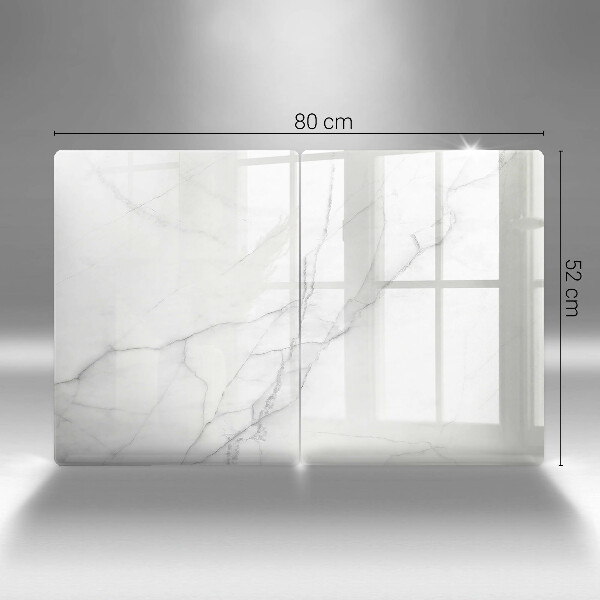 Glass chopping board Marble stone background