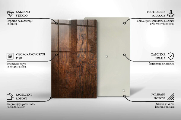 Cutting board Dark wood board