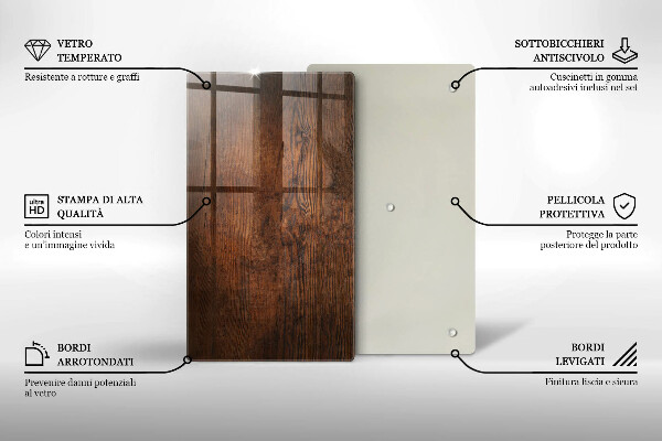 Cutting board Dark wood board