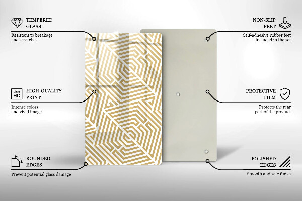 Cutting board Geometric lines