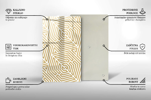 Cutting board Geometric lines