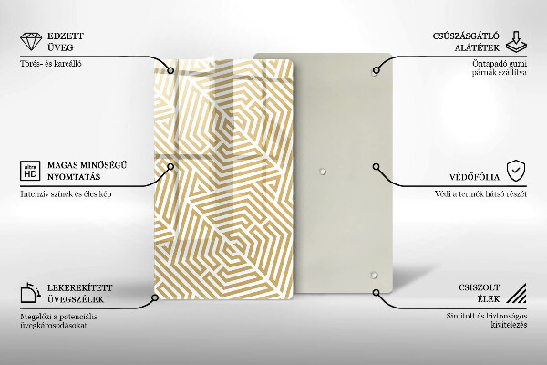 Cutting board Geometric lines