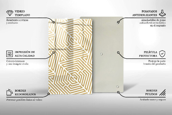 Cutting board Geometric lines