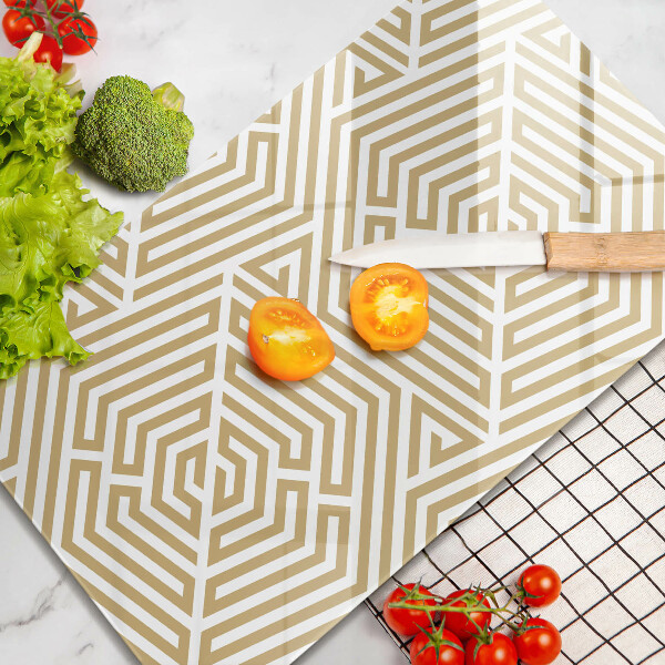 Cutting board Geometric lines