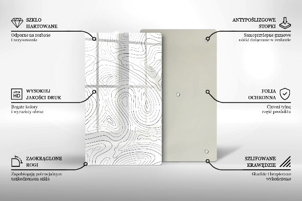 Cutting board Abstraction shapes