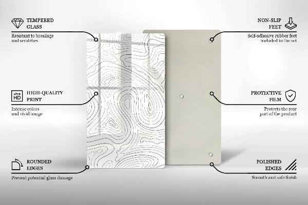 Cutting board Abstraction shapes