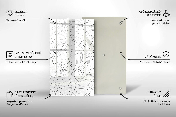 Cutting board Abstraction shapes