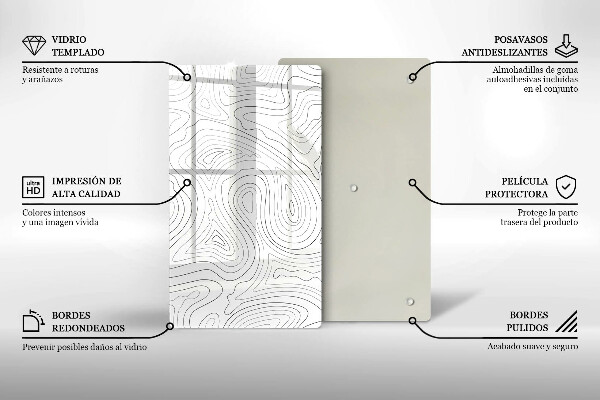 Cutting board Abstraction shapes