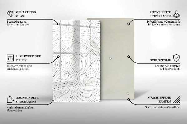 Cutting board Abstraction shapes