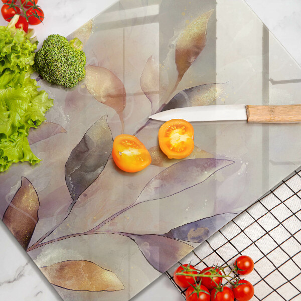 Worktop saver Painted boho leaves