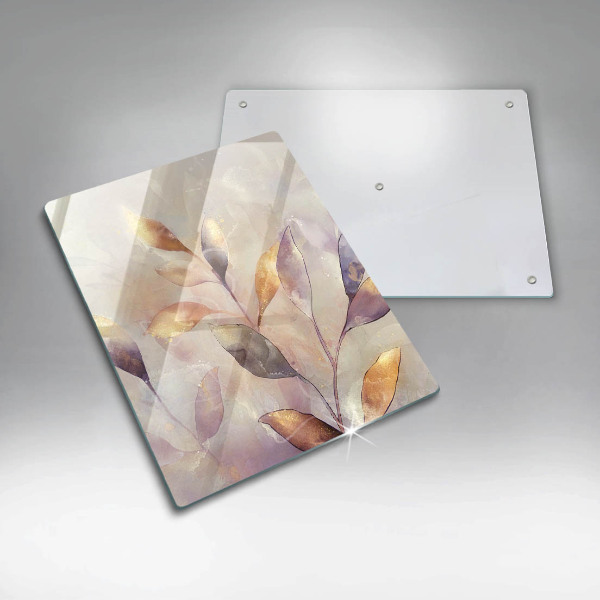 Worktop saver Painted boho leaves