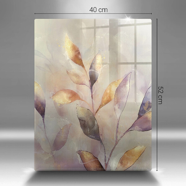 Worktop saver Painted boho leaves