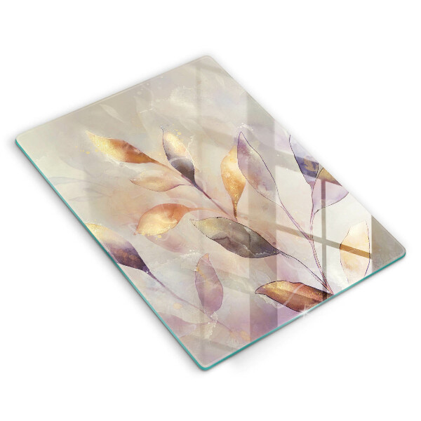 Worktop saver Painted boho leaves