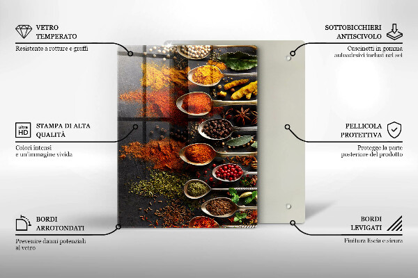 Worktop saver Painted boho leaves