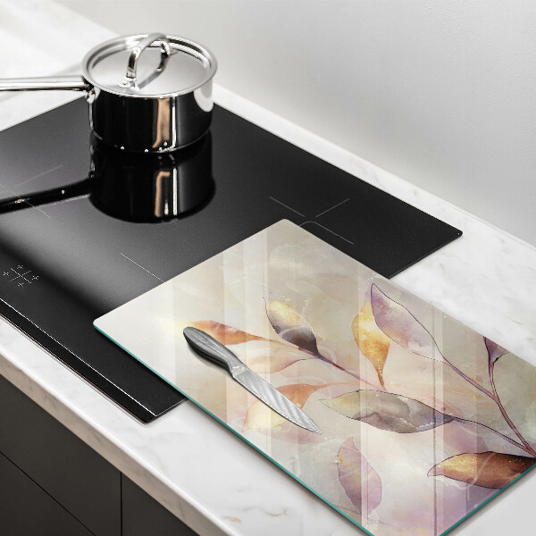 Worktop saver Painted boho leaves