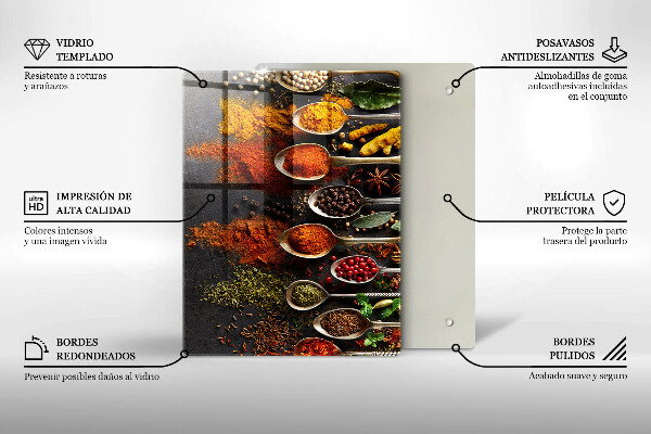 Worktop saver Painted boho leaves