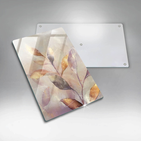 Worktop saver Painted boho leaves