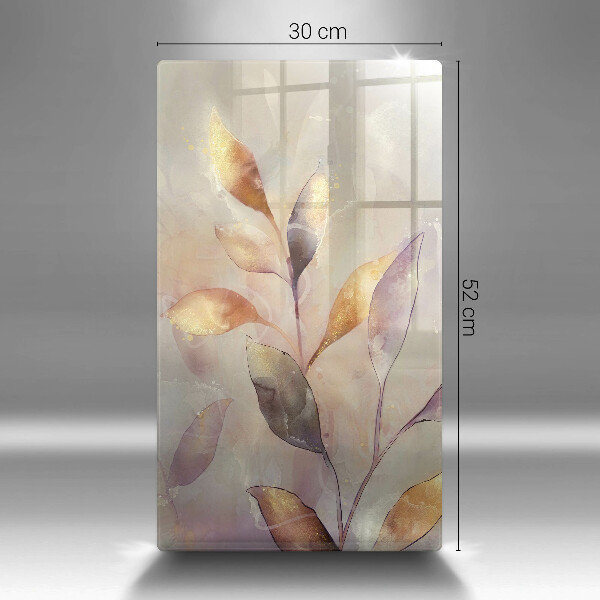 Worktop saver Painted boho leaves