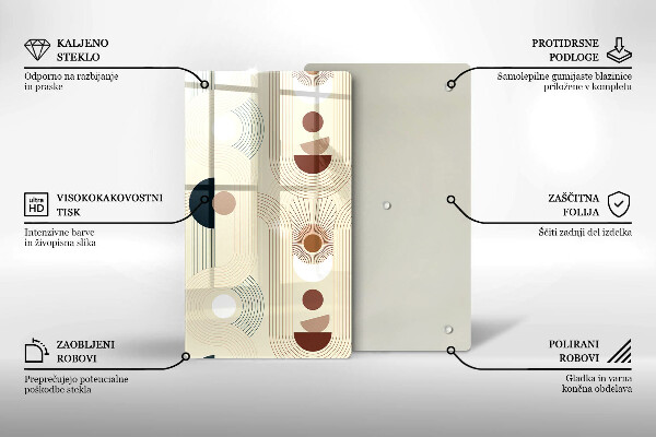 Cutting board Boho shapes geometry