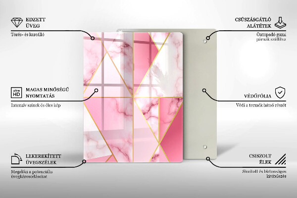 Cutting board Boho shapes geometry