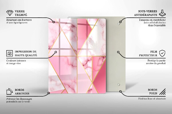 Cutting board Boho shapes geometry