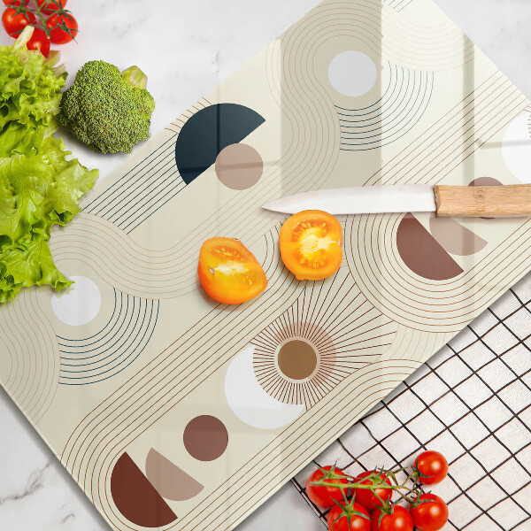 Cutting board Boho shapes geometry