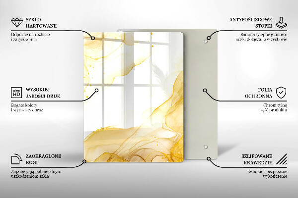 Cutting board Boho pattern leaves