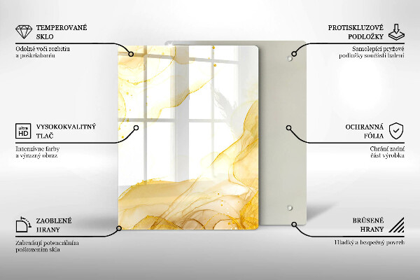 Cutting board Boho pattern leaves