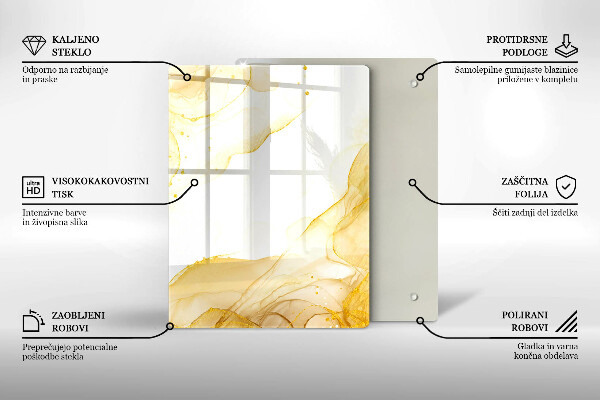 Cutting board Boho pattern leaves