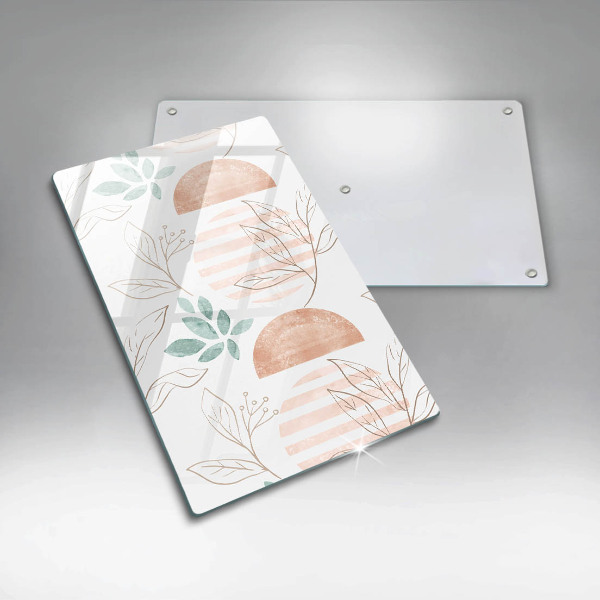 Cutting board Boho pattern leaves