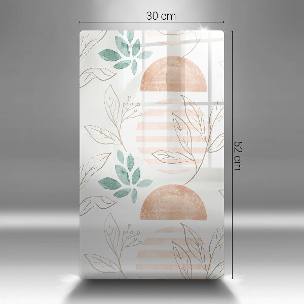 Cutting board Boho pattern leaves