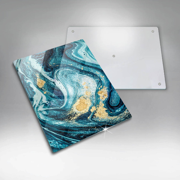 Worktop saver Blue abstraction gold