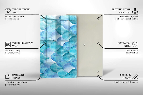 Worktop saver Watercolor scales