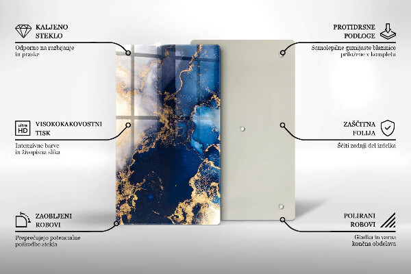 Worktop saver Elegant background and gold