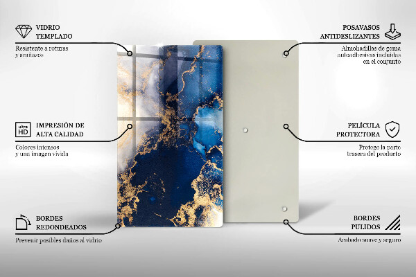 Worktop saver Elegant background and gold