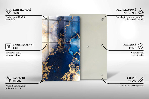 Worktop saver Elegant background and gold