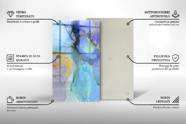 Worktop saver Cracked stone gold