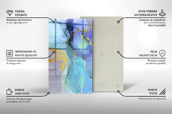 Worktop saver Cracked stone gold