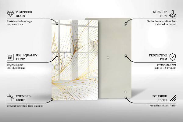 Cutting board Modern Line pattern