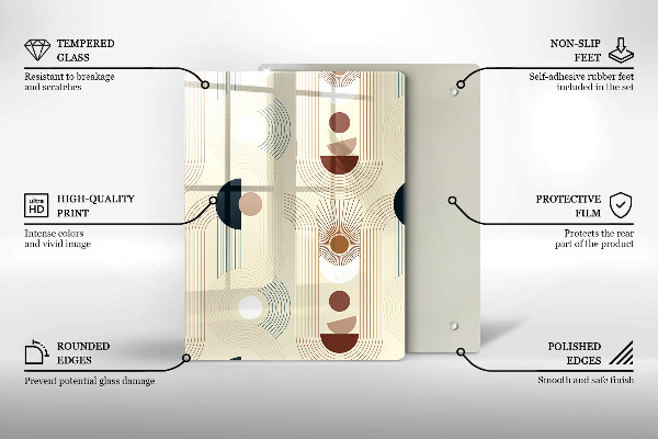 Cutting board Modern Line pattern