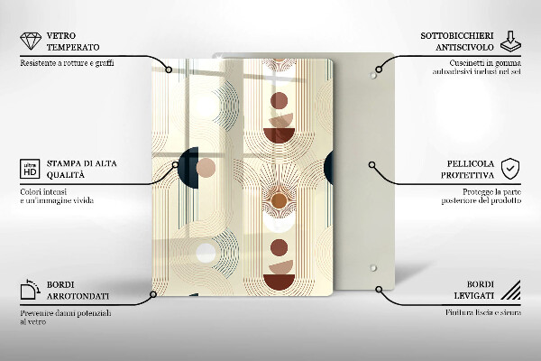 Cutting board Modern Line pattern