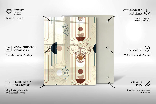 Cutting board Modern Line pattern