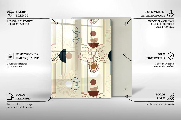 Cutting board Modern Line pattern