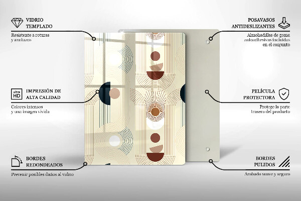 Cutting board Modern Line pattern