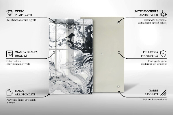 Cutting board Ink abstraction