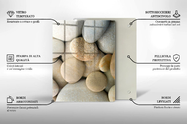 Cutting board Abstraction golden lines