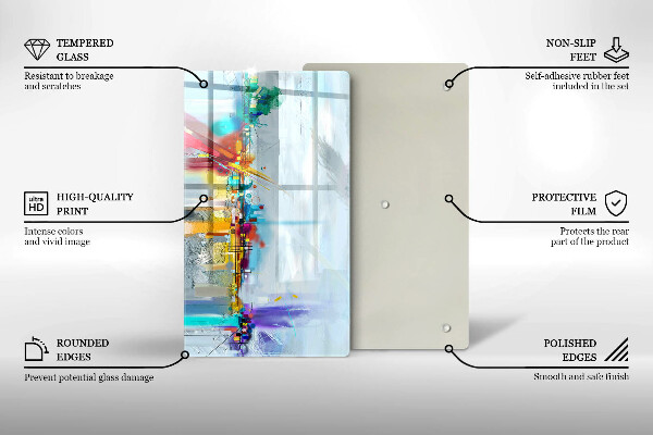 Cutting board Painted abstraction