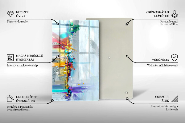 Cutting board Painted abstraction
