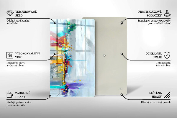 Cutting board Painted abstraction